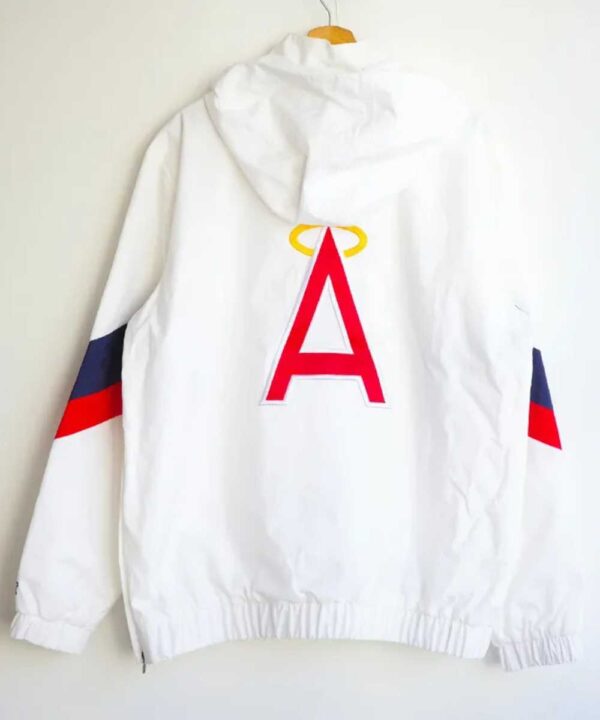 Los Angeles Angels White Anorak Jacket - Forever Jackets
