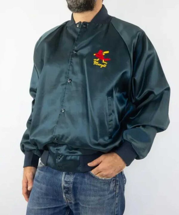 1980’s Memphis Redbirds Blue Bomber Jacket - Forever Jackets
