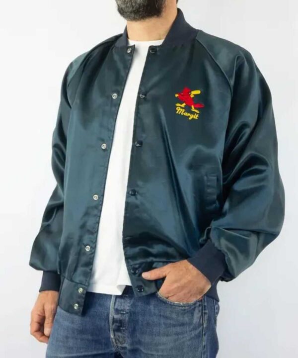 1980’s Memphis Redbirds Blue Bomber Jacket - Forever Jackets