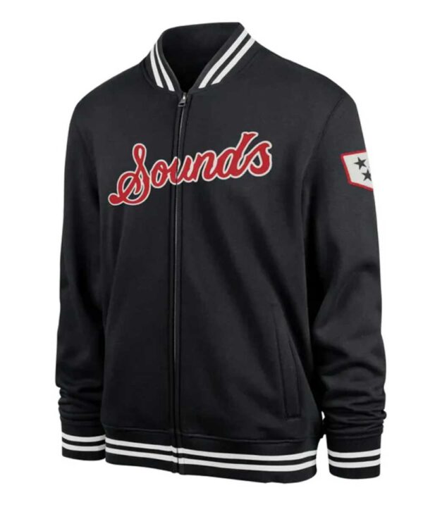 Nashville Sounds Black Camden Track Jacket - Forever Jackets