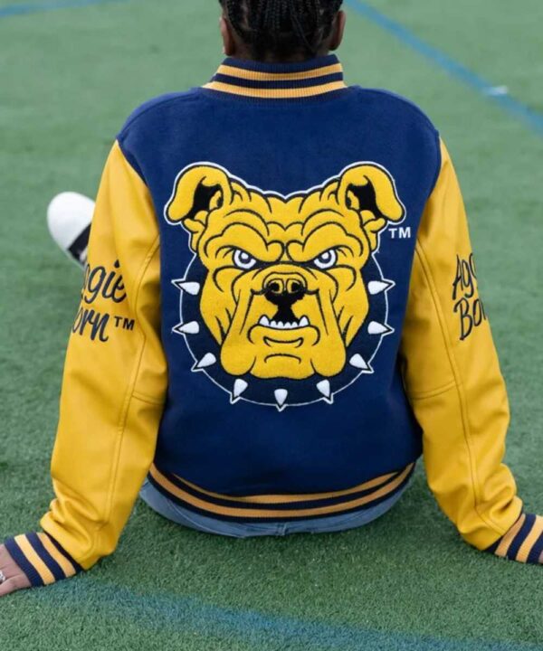 NC A&T Aggie Blue and Gold Varsity Jacket - Forever Jackets