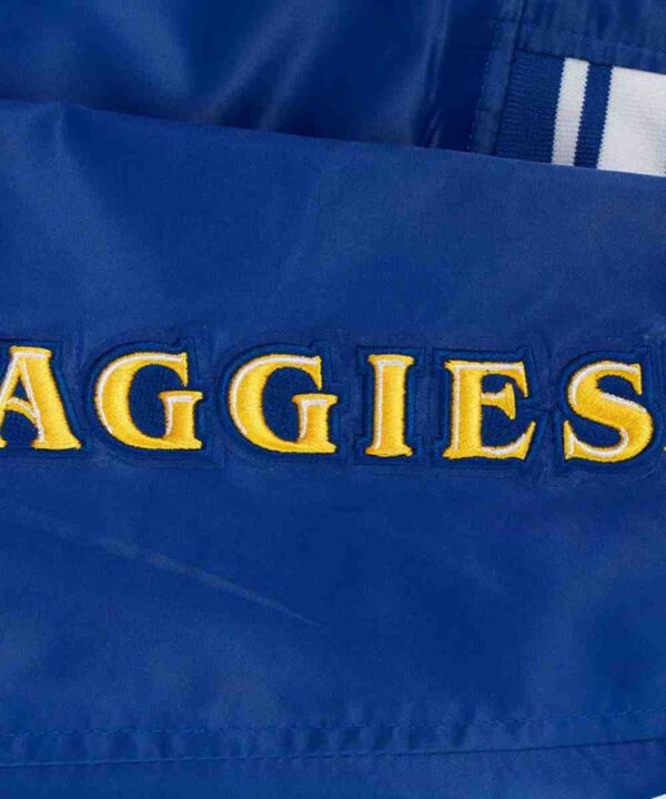 North Carolina A&T State University Classic Blue Satin Jacket - Forever Jackets