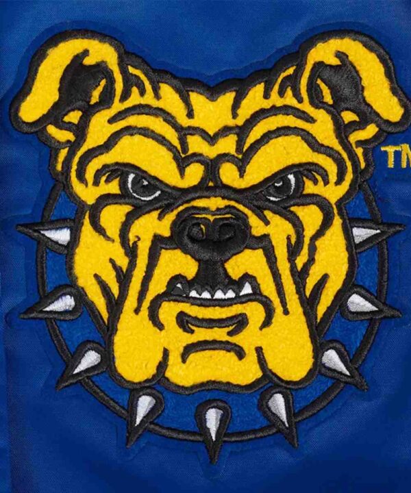 North Carolina A&T State University Classic Blue Satin Jacket - Forever Jackets