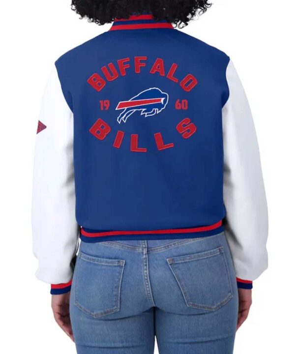 Royal/White Buffalo Bills Varsity Full-Zip Jacket - Forever Jackets