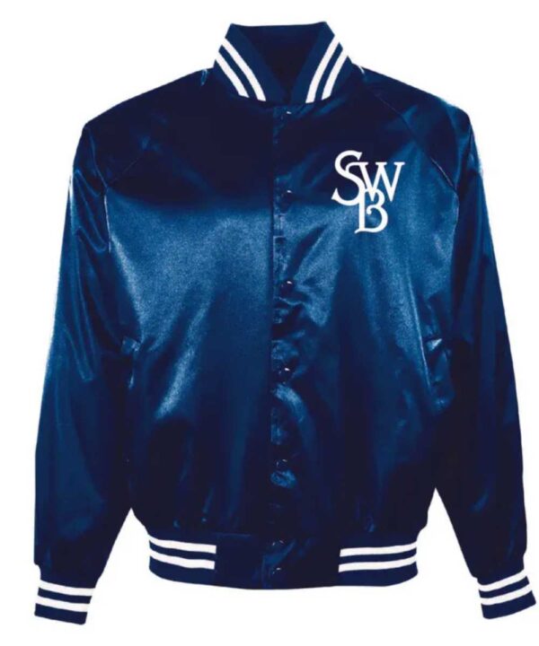 Scranton/Wilkes-Barre Railriders Navy Dugout Jacket - Forever Jackets