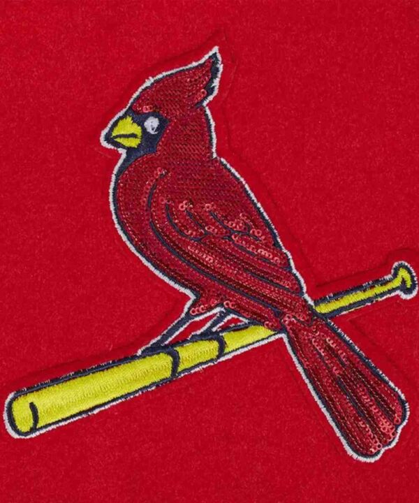 St. Louis Cardinals Game Day Classics Red Varsity Wool/Leather Jacket - Forever Jackets