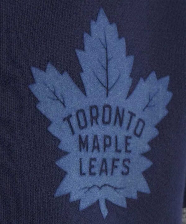 Toronto Maple Leafs Navy Striped Fleece Jacket - Forever Jackets